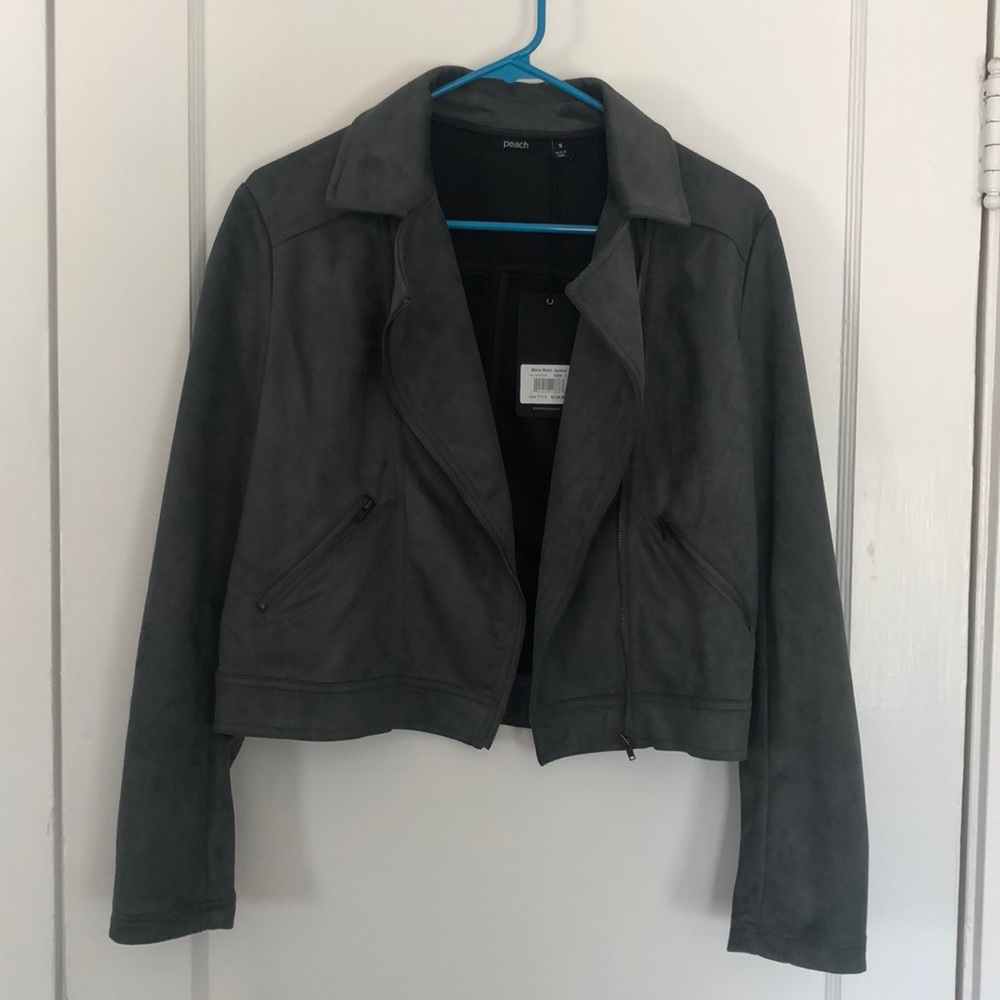 Suede Moto Jacket